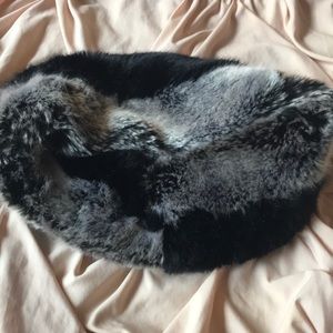 Faux fur circle scarf